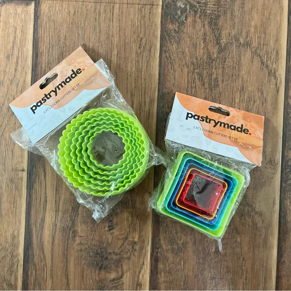 Pastry Lime Green and Multicolor Nesting Cookie Cutter Sets - Pastry